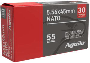 Aguila 1E556155 5.56NATO 55gr Full Metal Jacket 450 per pk/5pk per Case