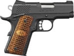Kimber Mfg.,inc 3200378 Ultra Raptor II 45 ACP 7+1 3" Back Cut Serrations Steel Slide Matte Black Round Heel Zebrawood w/ Scale Pattern and Kimber Logo Grip