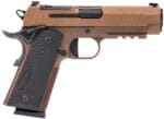 Sig Sauer 1911XCA45CXR3 1911 XCarry 45 ACP 8rd 5.75" Black DLC Coyote PVD Optic Ready Stainless Steel Slide Coyote PVD Black G10 Grip