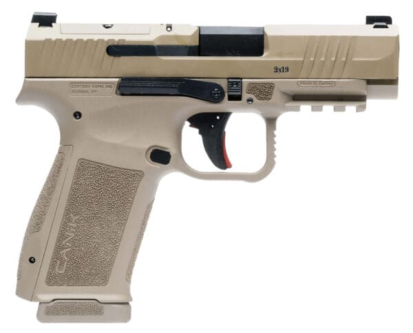 Century Arms HG7883DN Mete MC9LS Sub-Compact Frame 9mm 17+1 3.63" Black FDE Steel Slide FDE