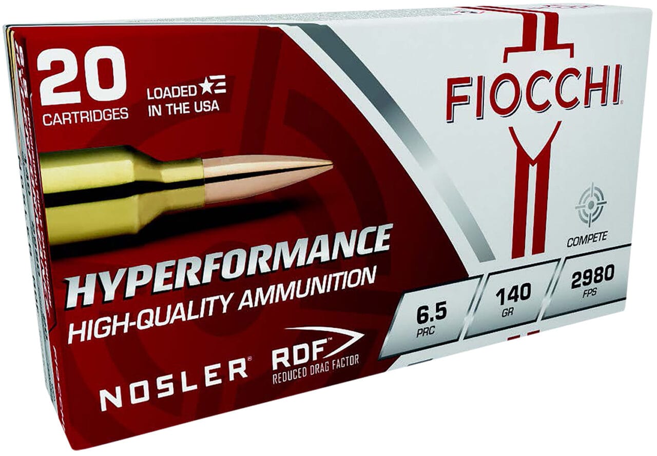 Fiocchi 6.5 PRC 140 Grain Nosler Reduced Drag Factor Rifle Ammunition 1 Fiocchi 6.5 PRC 140 Grain Nosler Reduced Drag Factor Rifle Ammunition