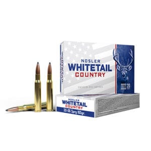 Nosler Whitetail Country 30-06 Springfield 165 Grain Rifle Ammunition