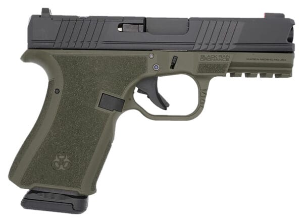 Black Rain Ordnance FL9MMODBLK   Compact Frame 9mm 15+1 4" Stainless Steel Slide