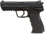 HK 81001113 HK45 V1 .45 ACP 10+1 4.46" Black Polygonal Rifled Barrel, Black Cerakote Serrated Steel Slide, Black Polymer Frame w/Picatinny Rail, Ambidextrous
