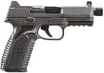 FN 66-101950 510 Tactical 10mm 10+1 4.71" Black Steel Threaded Barrel, Gray PVD Optic Cut/Serrated Stainless Steel Slide & Polymer Frame w/Picatinny Rail, Interchangeable Backstrap Grip