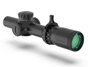 Swamp Fox Tomahawk II 1-6x24mm 30mm Tube Bright Fiber Optic Red Reticle Scope