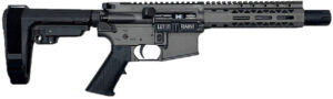 Black Rain Ordnance BRO24102501 Spec15  556 NATO 7" Black Nitride Steel Barrel, Tungsten Gray Cerakote Receiver, Black Stock