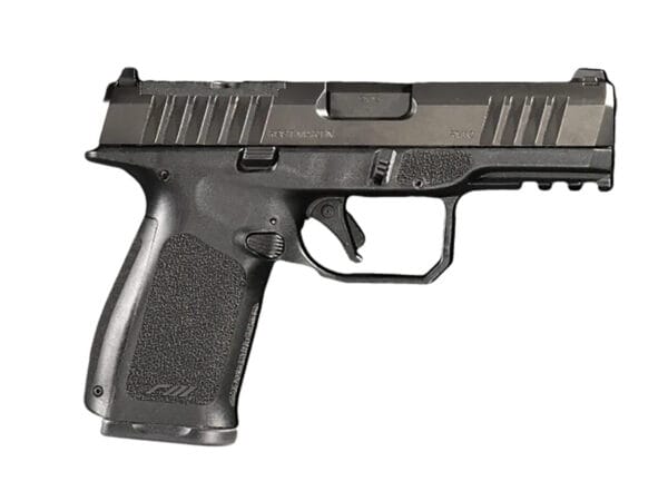 Rost Martin RM1CBLKOSP10CA RM1C *CA Compliant 9mm 10+1 4" Black Compensated Match Grade Barrel, Black Tenifer Optic Ready/Serrated Steel Slide, Black Textured Grip