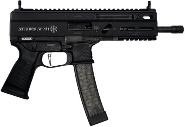 Global Ordnance LLC 8588005808378 Grand Power Stribog SP9A1 9mm Luger 30+1 8" Black