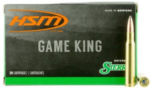 HSM Game King 308 Winchester 180 Grain Sierra Spitzer Boat Tail Ammunition