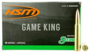 HSM Game King 30-06 Springfield 165 Grain Sierra GameKing Spitzer Boat Tail Ammunition