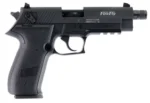 GSG GERG2210TFF FireFly  22 LR 10+1 4.90" Black Steel/Threaded Barrel, Serrated Slide, Zinc Alloy w/Accessory Rail Frame, Black Polymer Grip