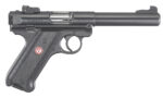 Ruger 40101 Mark IV Target 22 LR 10+1 5.50" Blued Bull Barrel Blued. Blued Aluminum Frame, Drilled & Tapped Receiver, Black Checkered Polymer Grip, Right Hand