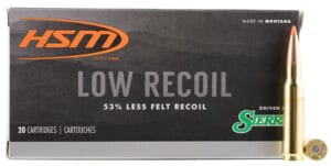 HSM Low Recoil 308 Winchester 150 Grain Rifle Ammunition
