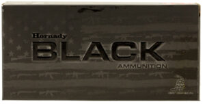 Hornady 81263 Black  5.56x45mmNATO 62gr Full Metal Jacket 20 Per Box/10 Case