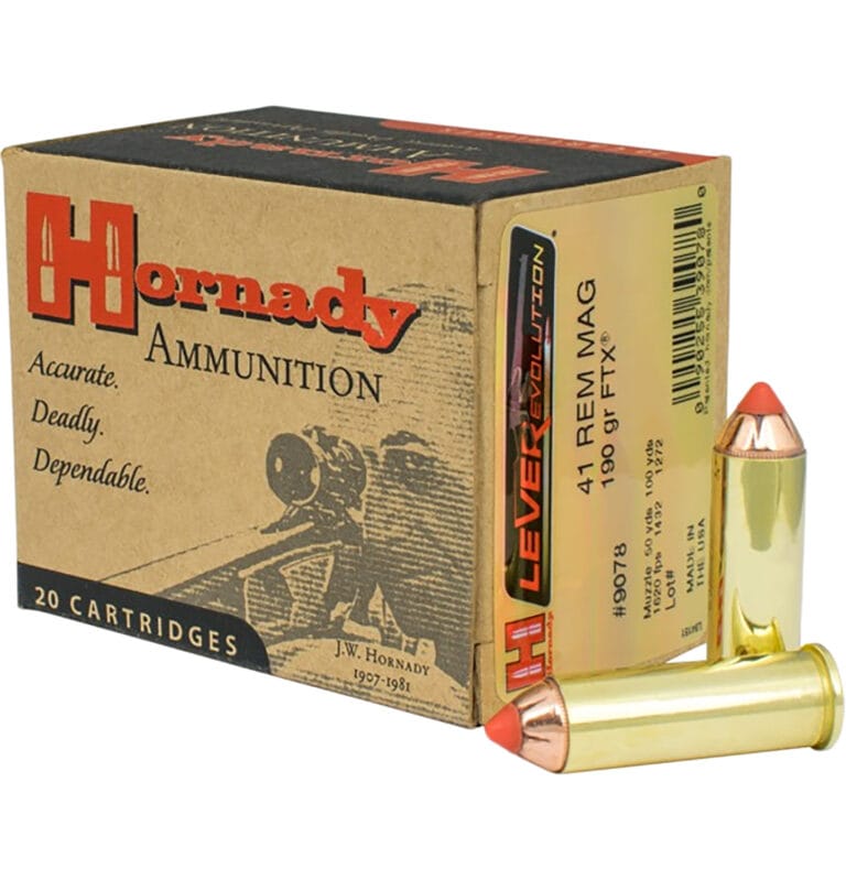 Hornady LEVERevolution 41 Remington Magnum 190 Grain Flex Tip Expanding Ammunition