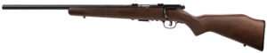 Savage Arms 96717 93R17 GLV 17 HMR Caliber with 5+1 Capacity, 21" Heavy Barrel, Matte Blued Metal Finish, Satin Hardwood Stock & AccuTrigger Left Hand (Full Size)
