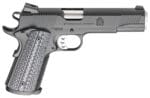Springfield Armory PC9108LCA18 1911 TRP *CA Compliant 45 ACP 7+1, 5" Match Grade Stainless Steel Barrel, Black Cerakote Serrated Carbon Steel Slide &^ Frame w/Beavertail, Black G10 Grip