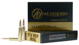 Weatherby Select Plus 270 Weatherby Magnum 130 Grain Barnes Tipped TSX Ammunition