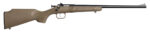 Crickett KSA2235 Youth  22 LR 1rd 16.12" Blued Barrel & Receiver, Fixed Front/Adjustable Rear Peep Sights, Desert Tan Synthetic Stock w/11.5" LOP, Rebounding Firing Pin Safety