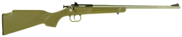 Crickett KSA2243 Crickett  22 LR 1rd 16.13" Blued Receiver Stainless Barrel Desert Tan Synthetic Stock Right Hand (Youth)
