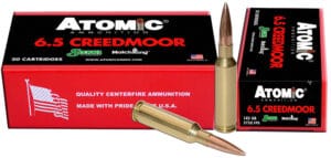 Atomic 6.5 Creedmoor 142 Grain Hollow Point Match Rifle Ammunition