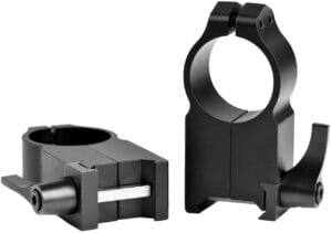 Warne 204LM 1 Inch Vertical Quick Detach Picatinny Scope Ring Accessory