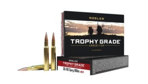 Nosler Trophy Grade 30-06 Springfield 168 Grain AccuBond Long Range Rifle Ammunition