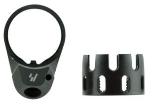 Strike Industries Enhanced Castle Nut with Quick Detach Black Accessory