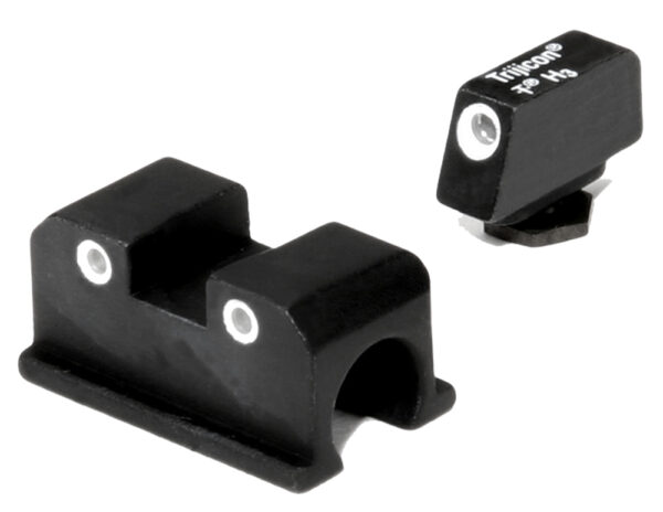 Trijicon 600505 Bright & Tough Night Sights  Green/Tritium White Outline Front Sight-Green/Tritium White Outline Rear Sight Walther Arms P99/PPQ/PPQ M2