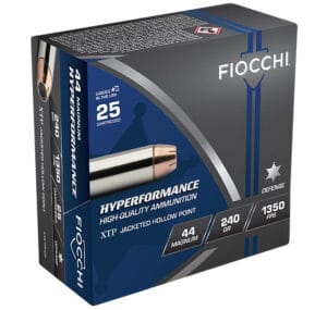 Fiocchi 44 Magnum 240 Grain Hornady XTP Hollow Point Ammunition