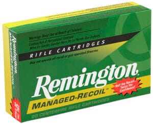 Remington Managed-Recoil 30-30 Winchester 125 Grain Soft Point Core-Lokt Ammunition