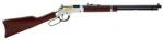 Henry H004GE Golden Eagle  Full Size 22 Short, 22 Long, 22 LR, 16 LR/21 Short 20" Blued Octagon Barrel, Nickel-Plated Metal Finish, American Walnut Stock Right Hand