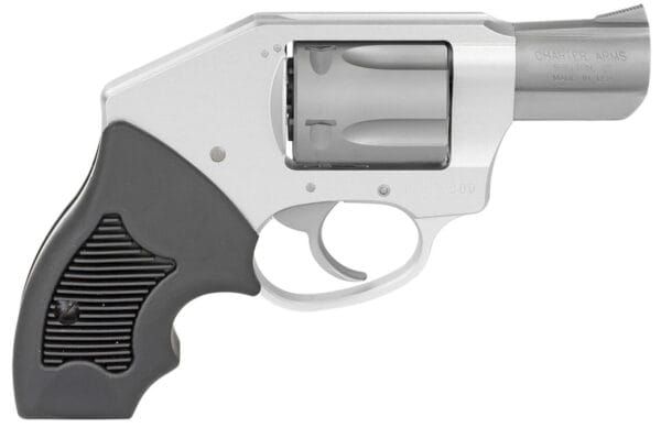 Charter Arms 53811 Off Duty  Small 38 Special, 5 Shot 2" Stainless Steel Barrel & Cylinder, Anodized Aluminum Frame w/Black Finger Grooved Rubber Grip