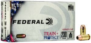 Federal TP45VHP1 Train + Protect  45ACP 230gr Versatile Hollow Point 50 Per Box/10 Case
