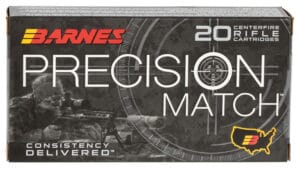 Barnes Precision Match 6.5mm Creedmoor 140 Grain Open Tip Match Ammunition