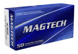 Magtech 32 Auto 71 Grain Jacketed Hollow Point Ammunition