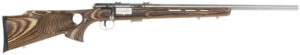 Savage Arms 94725 93 BTVS 22 WMR Caliber with 5+1 Capacity, 21" Barrel, Satin Stainless Metal Finish, Fixed Thumbhole Natural Brown Laminate Stock & AccuTrigger Right Hand (Full Size)