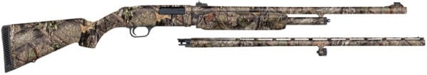Mossberg 54183 500 Field/Deer 20 Gauge 5+1 3" 26" Vent Rib/24" Slugster Barrels, Overall Mossy Oak Break-Up Country, Synthetic Stock, Includes Accu-Set Chokes
