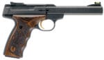 Browning 051428490 Buck Mark Plus UDX *CA Compliant 22 LR 10+1 5.50" Matte Black Slab Side Barrel, Matte Black Serrated Slide & Aluminum Frame, Finger Groove Laminate Grip