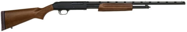 Mossberg 50104 500 All Purpose Field 410 Gauge 5+1 3" 24" Vent Rib Barrel, Fixed-Full Choke, Blued Metal Finish, Hardwood Stock, Ambidextrous Safety