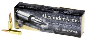 Alexander Arms 6.5 Grendel 129 Grain Stainless Ammunition