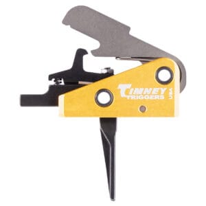 Timney Competition Trigger Single-Stage Straight Black Gold AR-15