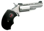 North American Arms BWL Black Widow  22 LR 5 Shot 2" Barrel, Overall Stainless Steel Finish, Finger Grooved Black Rubber Grip, Fixed Sights