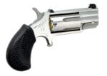 North American Arms PUGT Pug  22 WMR 5 rd 1" Barrel, Overall Stainless Steel Finish, Black Pebbled Texture Rubber Grip, XS Tritium Dot Sight
