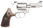 Smith & Wesson 178013 Model 60 Performance Center Pro  357 Mag or 38 S&W Spl +P 5 Shot 3" Stainless Steel/Cylinder, Satin Stainless Steel J-Frame, Ergonomic Wood Grip, Internal Lock