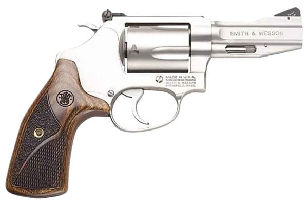 Smith & Wesson 178013 Model 60 Performance Center Pro  357 Mag or 38 S&W Spl +P 5 Shot 3" Stainless Steel/Cylinder, Satin Stainless Steel J-Frame, Ergonomic Wood Grip, Internal Lock