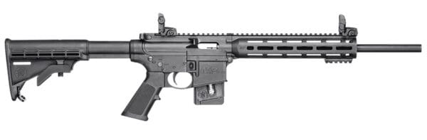 Smith & Wesson 10207 M&P15-22 Sport *CT,MA,MD,NJ Compliant 22 LR Caliber with 10+1 Capacity, 16.50" Barrel, Matte Black Metal Finish & Fixed CAR Black Synthetic Stock Right Hand