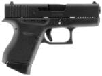 Glock UI4350201 G43  Sub-Compact 9mm Luger 6+1 3.41" Black Steel Barrel, Matte Black Serrated Steel Slide, Black Polymer Frame, Black Textured Polymer Grip, USA Made