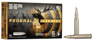 Federal Premium 30-06 Springfield 165 Grain Trophy Bonded Tip Ammunition